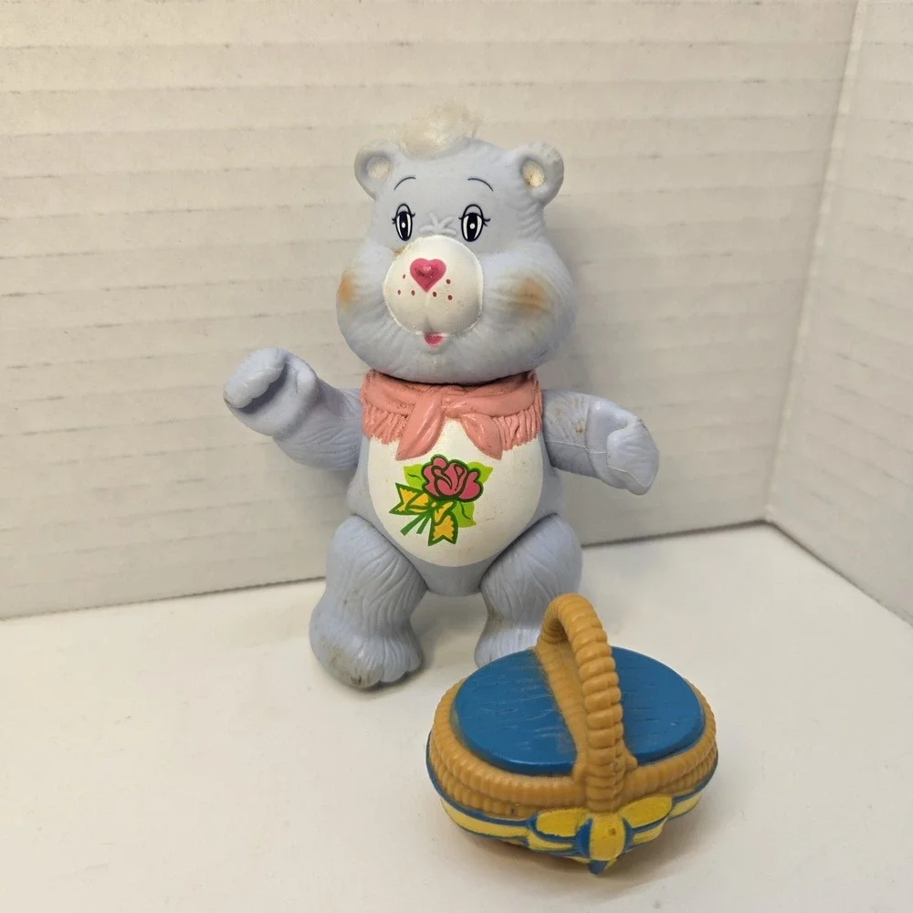 Kenner Vintage 80s Care Bear Grams‎ Bear Poseable Figure With Lovin Basket Box